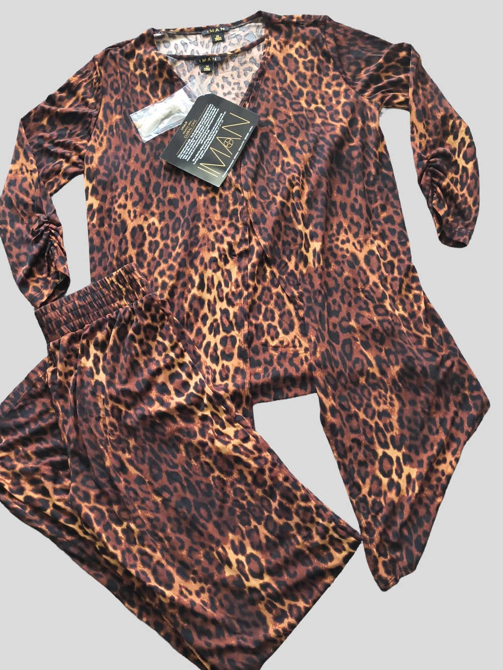 Women's Leopard Print Pajama Set